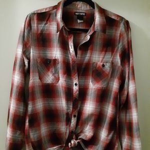 Long sleeve Hot Topic Flannel Red XL womens